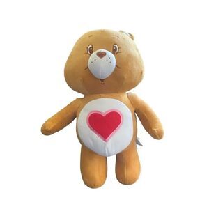 Care Bears By Franco Kids Tan Tenderheart Soft Cuddle Stuffed Animal Plushie 17"